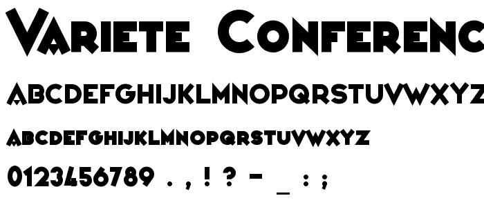 Variete Conferencier font